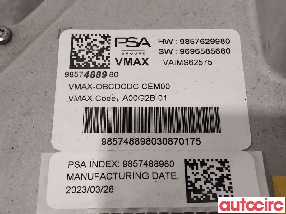 Batterilader (OBC - On Board Charger) til Opel Mokka E 2020-->> (Type II)  (OPEL|1688045480||9857629980)