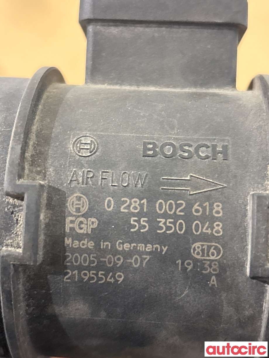Luftmengde/luftmassemåler til Opel Vectra C 2005-2008 (Type II)  (OPEL|93178243|)