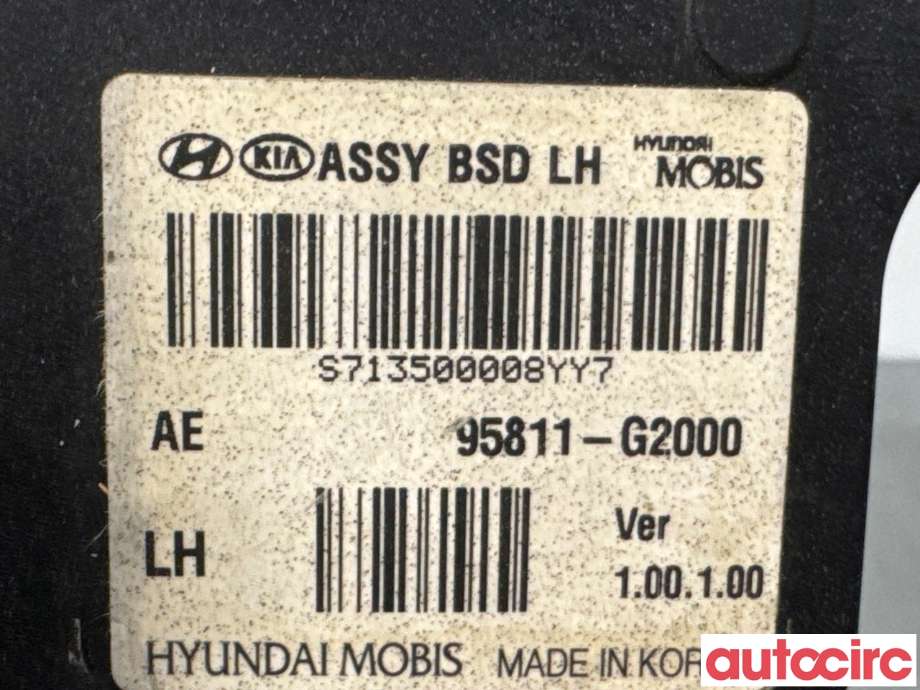Sensor radar til Hyundai Ioniq Electric 2016-2019 (Fase 1) (HYUNDAI|95811G2000||95811-G2000)