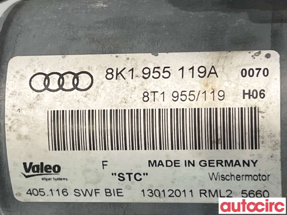 Viskermotor frontrute til Audi A4 2007-2014 (Type IV) (B8) (B8) (AUDI|8K1955023C|405116|8K1955023E)