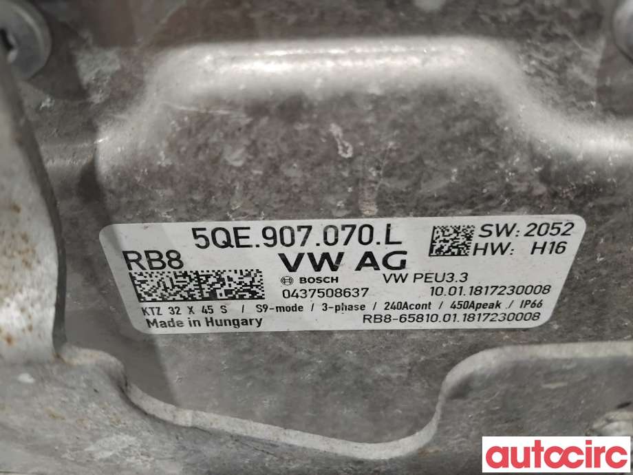 Inverter elbil til VW e-Golf 2017-2020 (Fase 2) (VOLKSWAGEN|5QE907070L|0437508637)