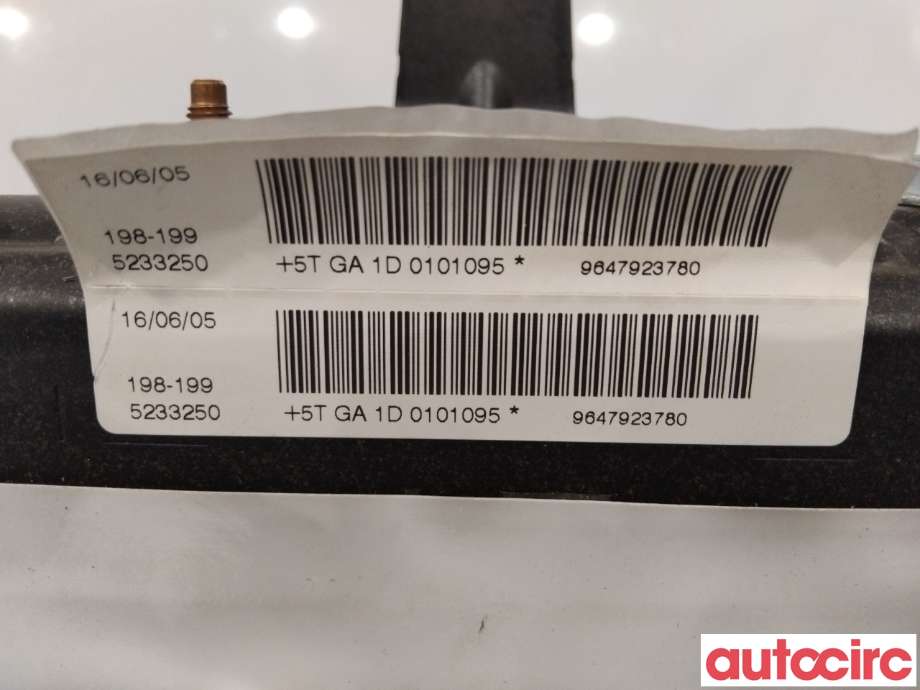 Airbag sidepute venstre til Peugeot 407 2004-2010 (PEUGEOT|8216CQ|9647923780)