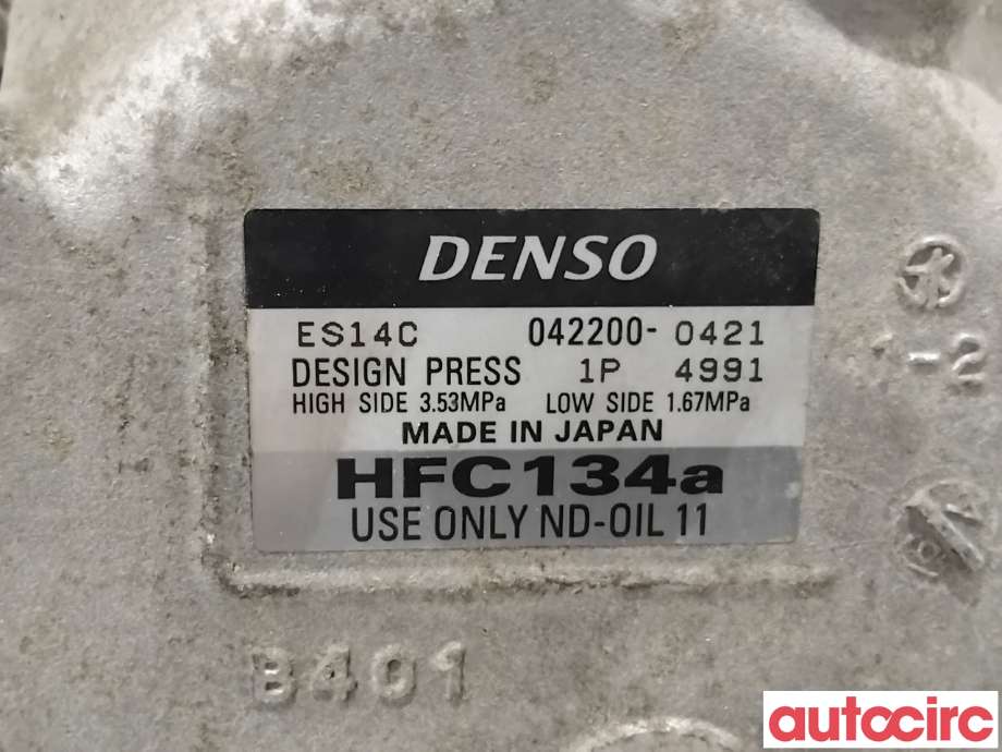 Aircondition kompressor til Toyota Prius +7 2012-2020 (Type III) (stasjonsvogn) (stasjonsvogn) (TOYOTA|8837047031|042200-0421|)