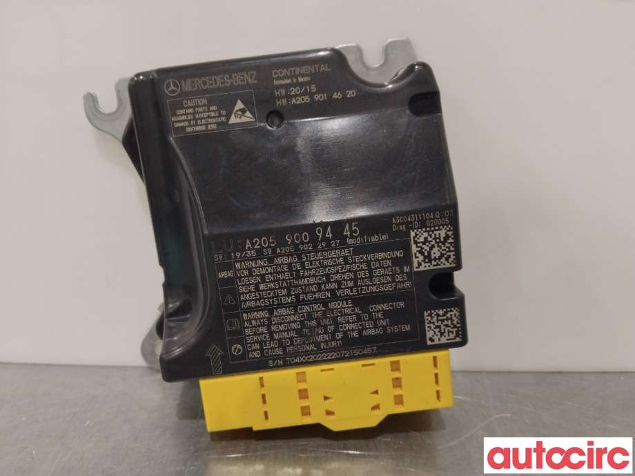 Airbag elektronikk til Mercedes EQC, 2019-->>  (MERCEDES|A2059009445)