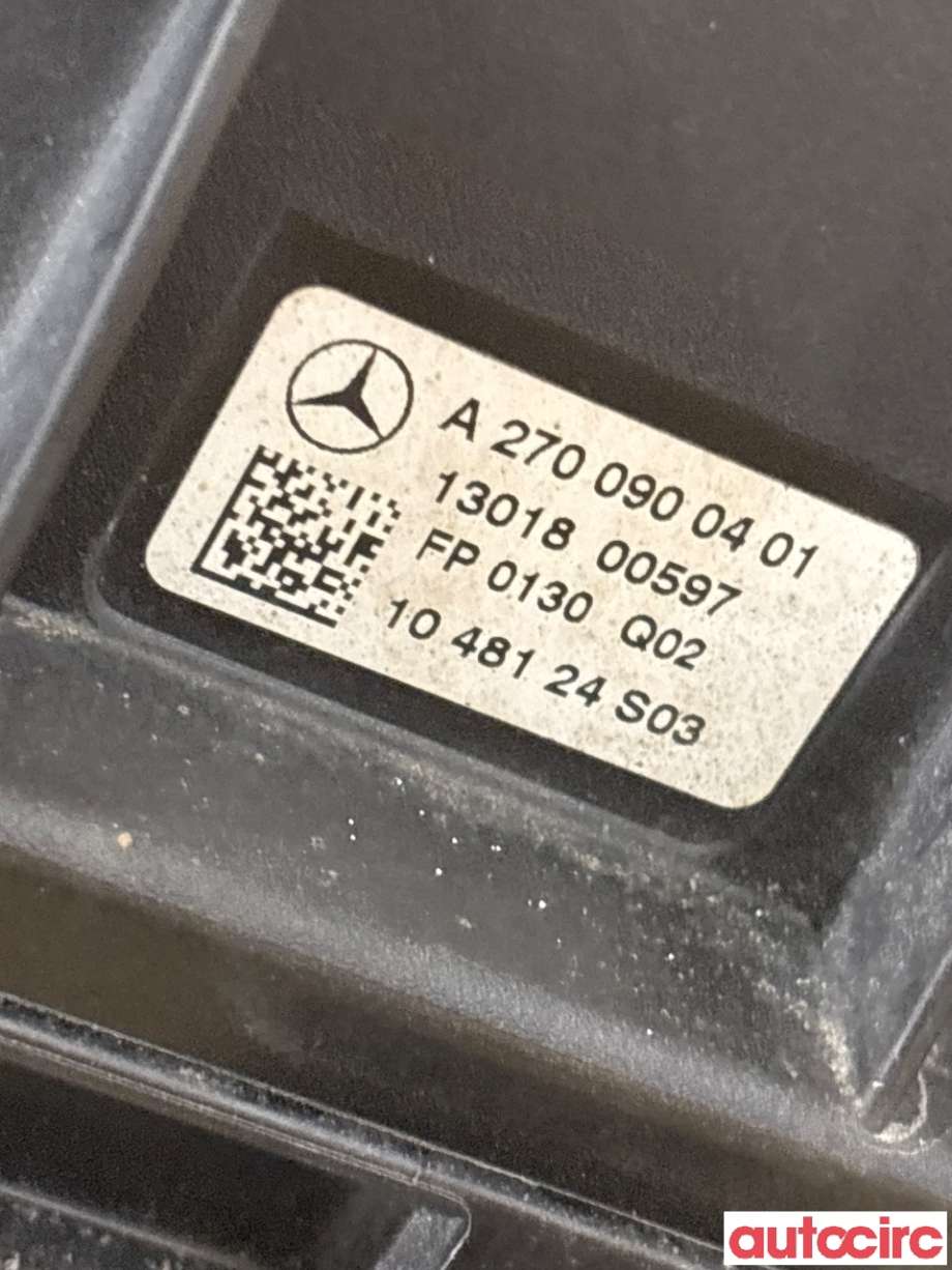 Luftfilterboks til Mercedes A-Klasse 2012-2018 (W176) (W176) (MERCEDES|A2700900601|)