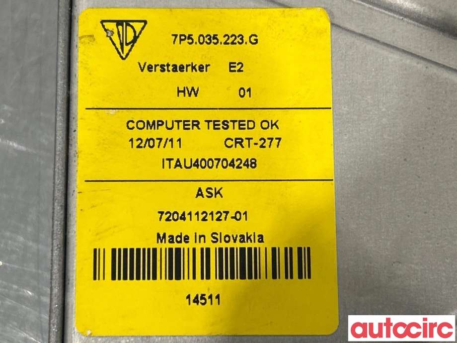 Bilstereo forsterker til Porsche Cayenne 2010-2017 (92A) (92A) (PORSCHE|95864530203|95864530200|7P5035223G)