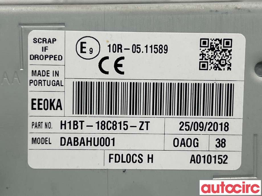 Bilstereo til Ford Fiesta 2017-->> (Type VII) (FORD|2427739|H1BT-18C815-ZT)