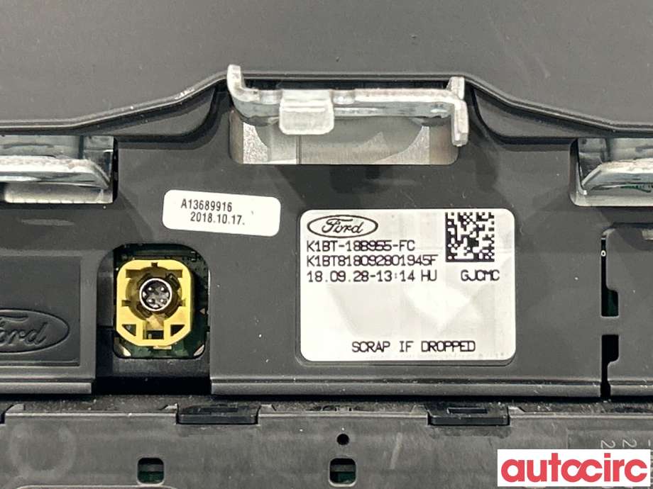 Instrument kjørecomputer til Ford Fiesta 2017-->> (Type VII) (FORD|2659234||K1BT-18B955-FC)