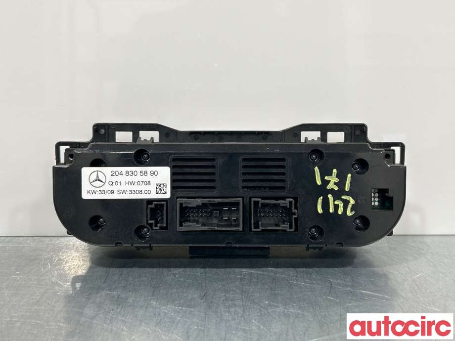 Varmeapparat betjening til Mercedes GLK 2008-2015 (X204) (X204) (MERCEDES|A2049000807|A2048305890)