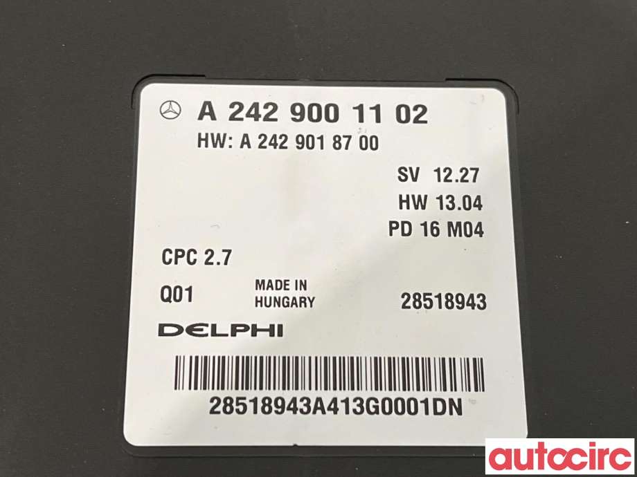 Styreenhet diverse til Mercedes B-Klasse 2011-2018 (W246) (W246) (MERCEDES|A2429001102)