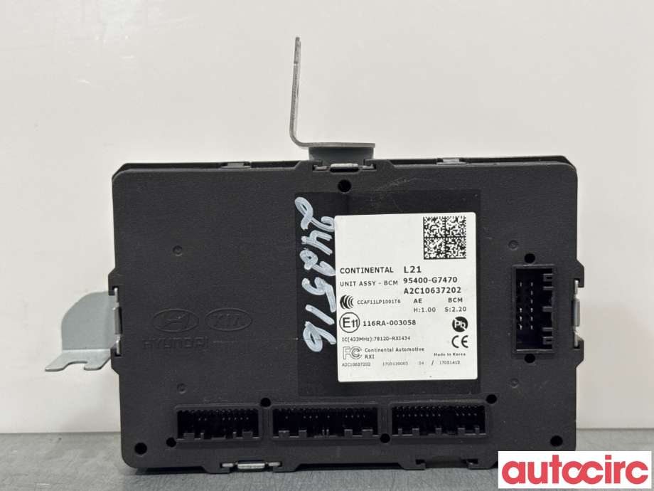Styreenhet comfort (BCM) til Hyundai Ioniq Electric, 2016-2019 (Fase 1)  (HYUNDAI|95400G7470)