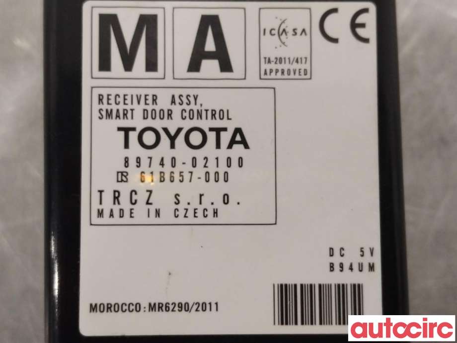 Styreenhet sentrallås til Toyota Auris 2013-2015 (Type II, Fase 1) (TOYOTA|8974002100||89740-02100)