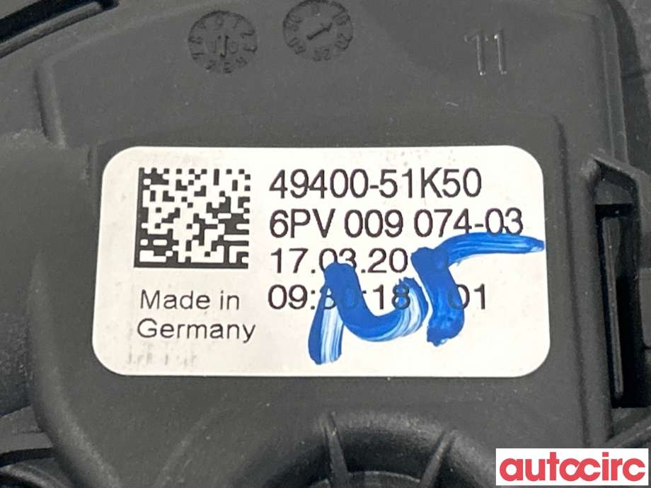 Pedal gass til Opel Agila 2008-2013  (OPEL|93193987|4940051K50)