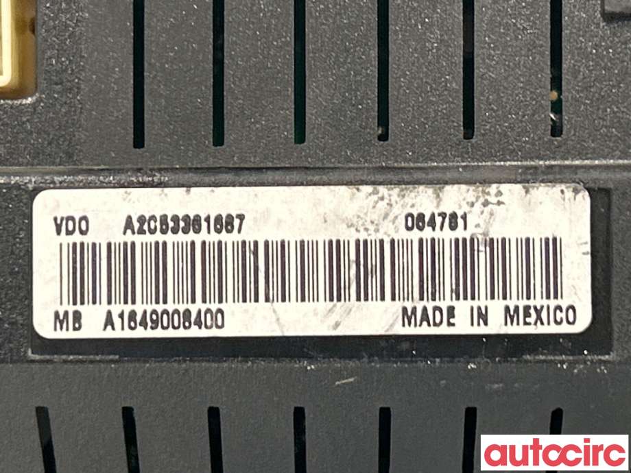 Instrumentpanel til Mercedes GLK 2008-2015 (X204) (X204) (MERCEDES|A2519006100|A1649008400)