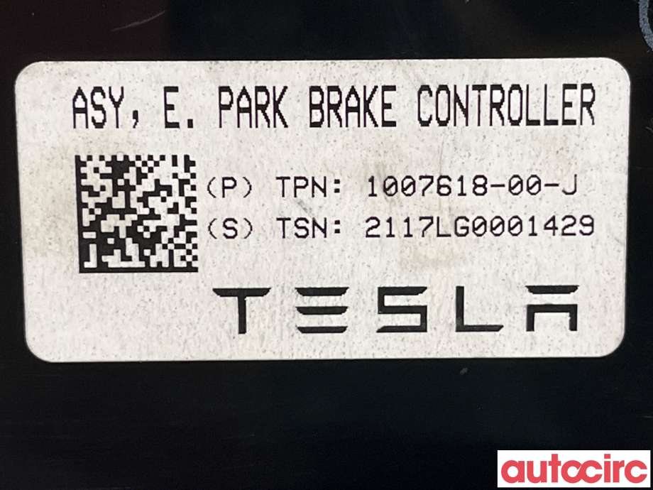 Styreenhet elektrisk parkbrems (EPB - Electric Parking Brake) til Tesla Model X 2016-->> (TESLA|1007618-00-J|1007618-00-E)