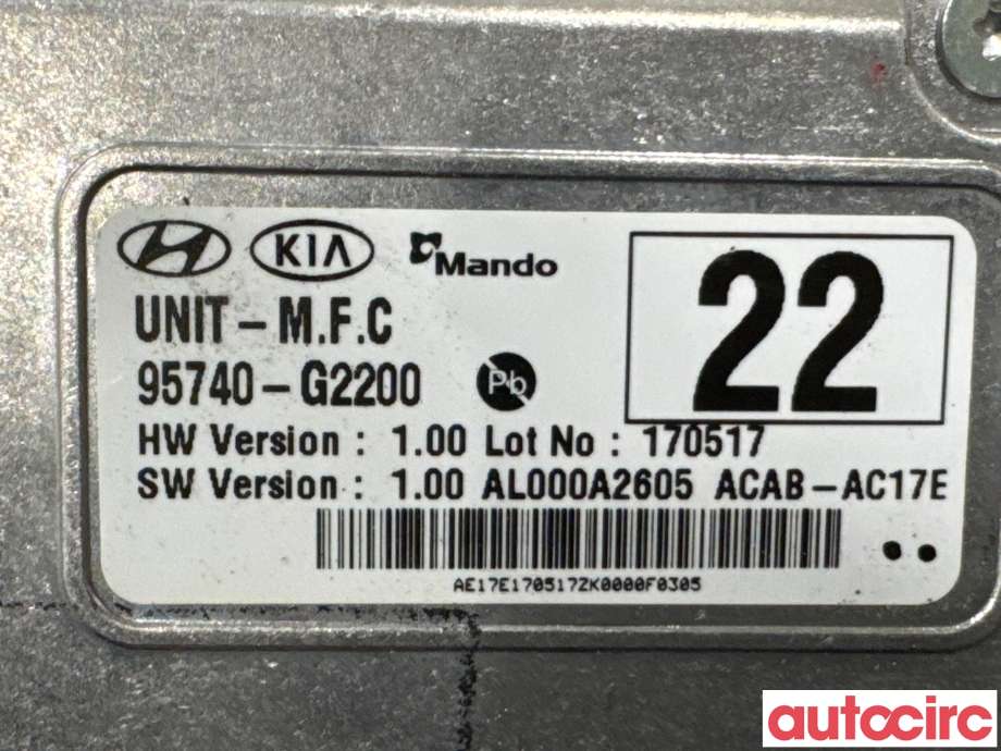 Kamera til Hyundai Ioniq Electric 2016-2019 (Fase 1) (HYUNDAI|95740G2200||95740-G2200)