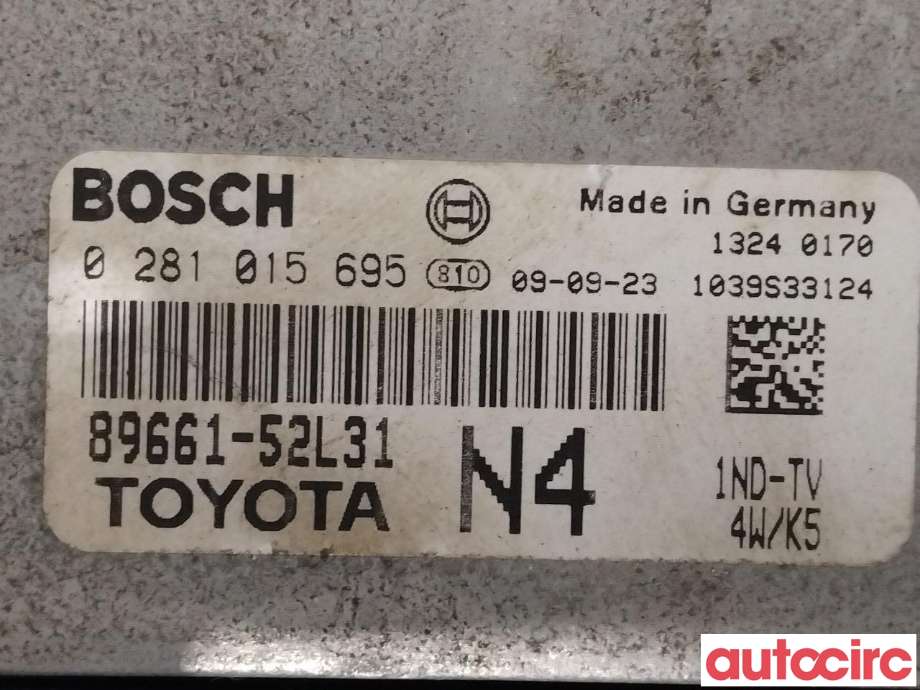 Styreenhet motor til Toyota Urban Cruiser 2009-2014  (TOYOTA|8966152L31|89661-52L31)
