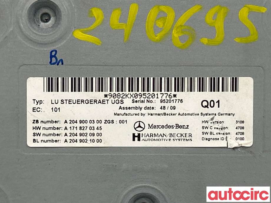 Styreenhet diverse til Mercedes GLK 2008-2015 (X204) (X204) (MERCEDES|A2049005704|A2049000300)
