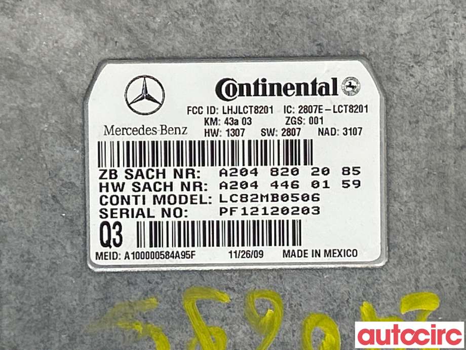 Styreenhet diverse til Mercedes GLK 2008-2015 (X204) (X204) (MERCEDES|A1669003400|A2048202085)