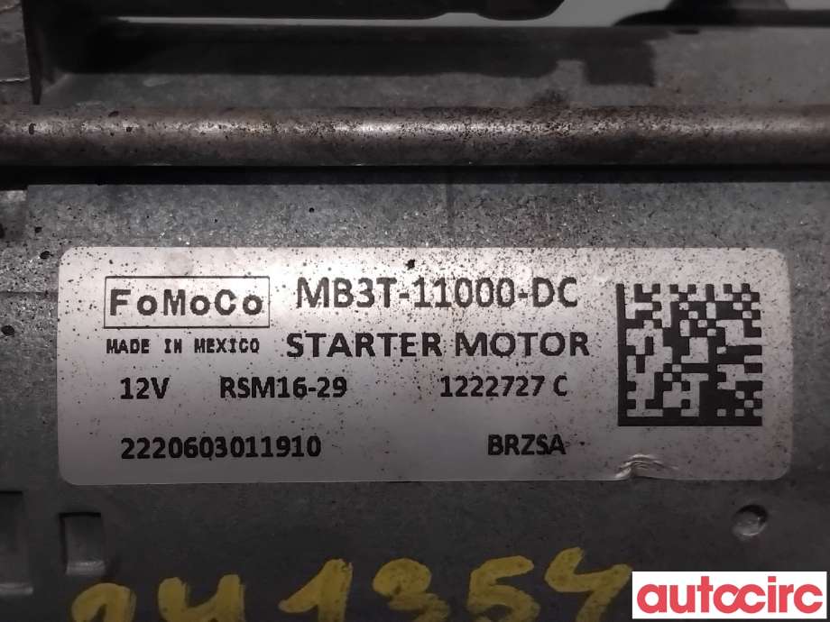 Starter til Ford Ranger / Ranger Raptor 2015-2022 (FORD|2516514|RSM16-29|MB3T-11000-DC)