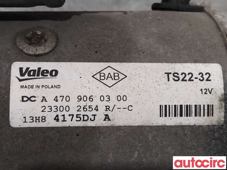 Starter diesel til Nissan Navara 2016-->> (D23) (D23) (NISSAN|2330000Q3E|TS22-32|233002654R)