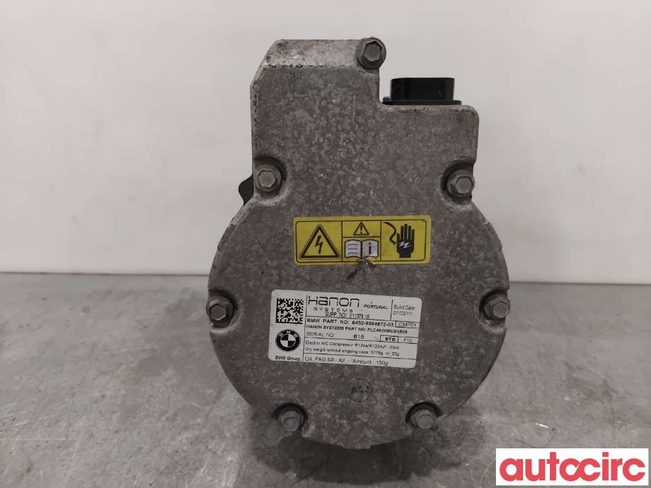 Aircondition kompressor til BMW 5-Serie 2017-->> (G30/G31) (G30/G31) (BMW|64529496106|PLCA600MCD1R09|6452-9364872)
