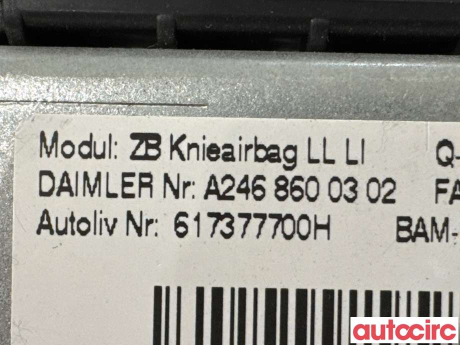 Airbag kne til Mercedes B-Klasse 2011-2018 (W246) (W246) (MERCEDES|A2468600500|617377700H|A2468600302)
