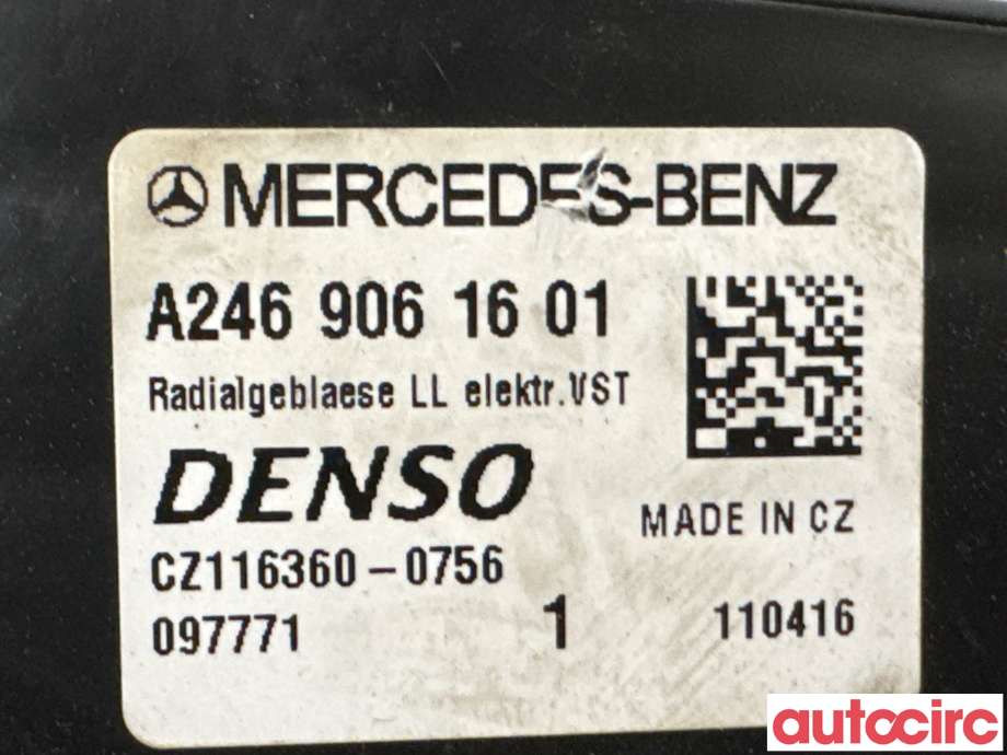 Varmeapparat motor til Mercedes B-Klasse 2011-2018 (W246) (W246) (MERCEDES|A2469061601|CZ116360-0756)