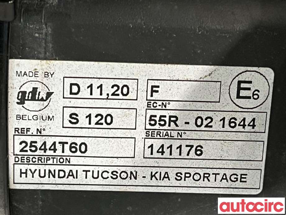Hengerfeste til Hyundai Tucson 2021-->>  (HYUNDAI|NO NR|S120|2544T60)
