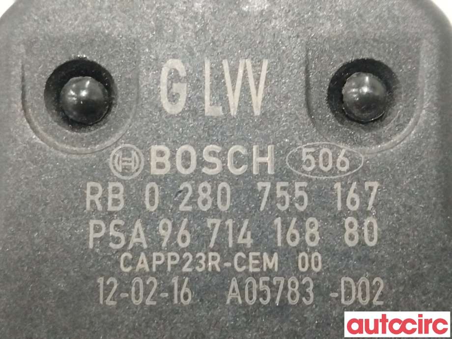 Pedal gass til Peugeot 3008 2009-2016 (Type I) (PEUGEOT|1601AG|9671416880)
