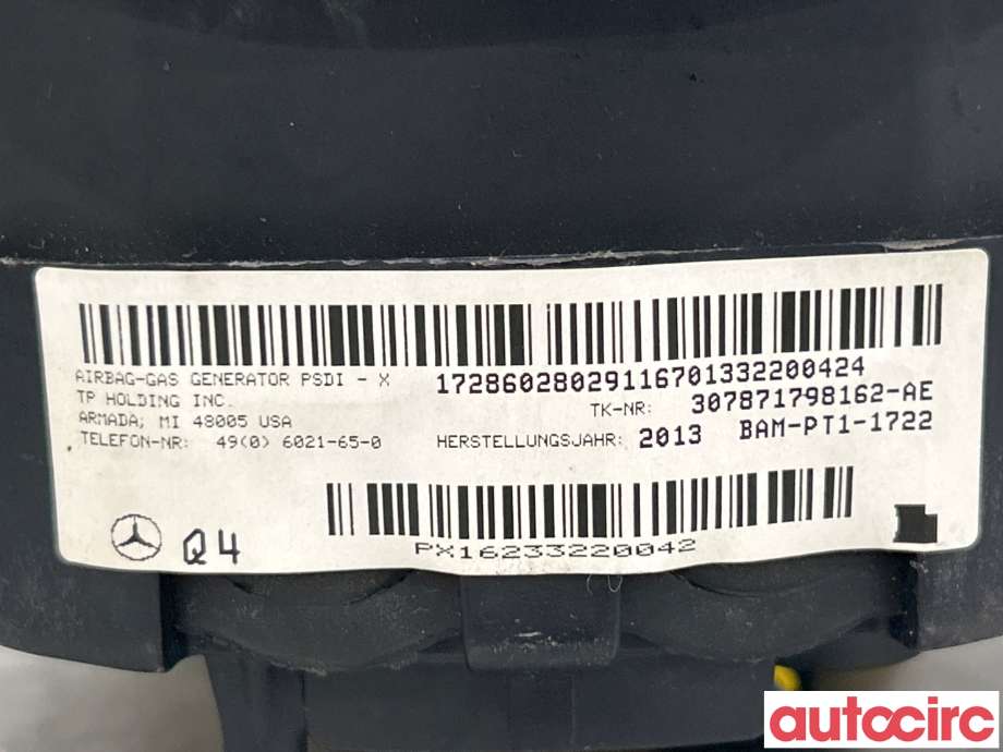 Airbag rattpute til Mercedes C-Klasse 2011-2014 (Fase 2) (W204) (W204) (MERCEDES|A0008605903|)