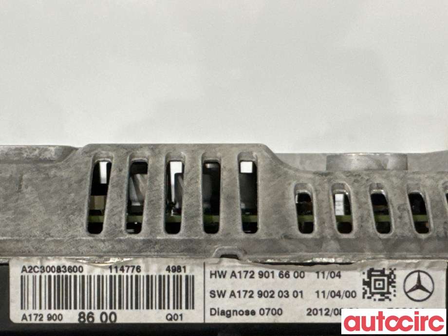Instrument kjørecomputer til Mercedes C-Klasse 2011-2014 (Fase 2) (W204) (W204) (MERCEDES|A1729004004|A2C30083600|A1729008600)