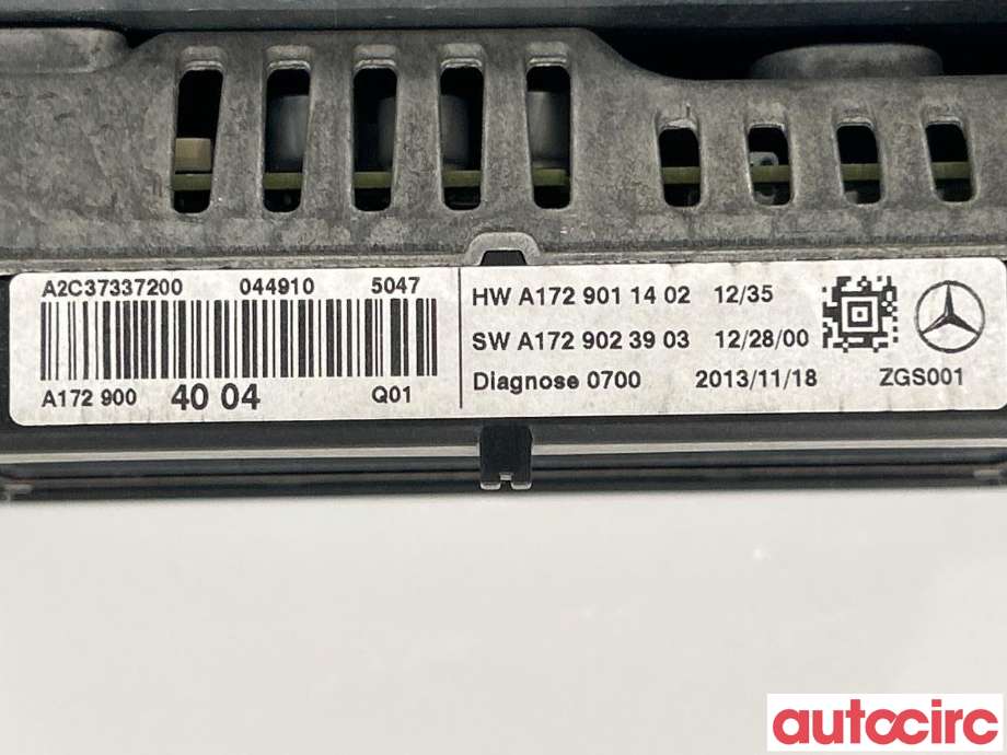 Instrument kjørecomputer til Mercedes C-Klasse 2011-2014 (Fase 2) (W204) (W204) (MERCEDES|A1729004004|A1729008600|A1729011402)