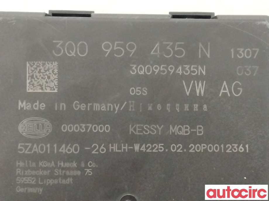 Styreenhet nøkkelfri/keyless til Škoda Octavia 2017-2020 (Type III, Fase 2) (SKODA|3Q0959435N)