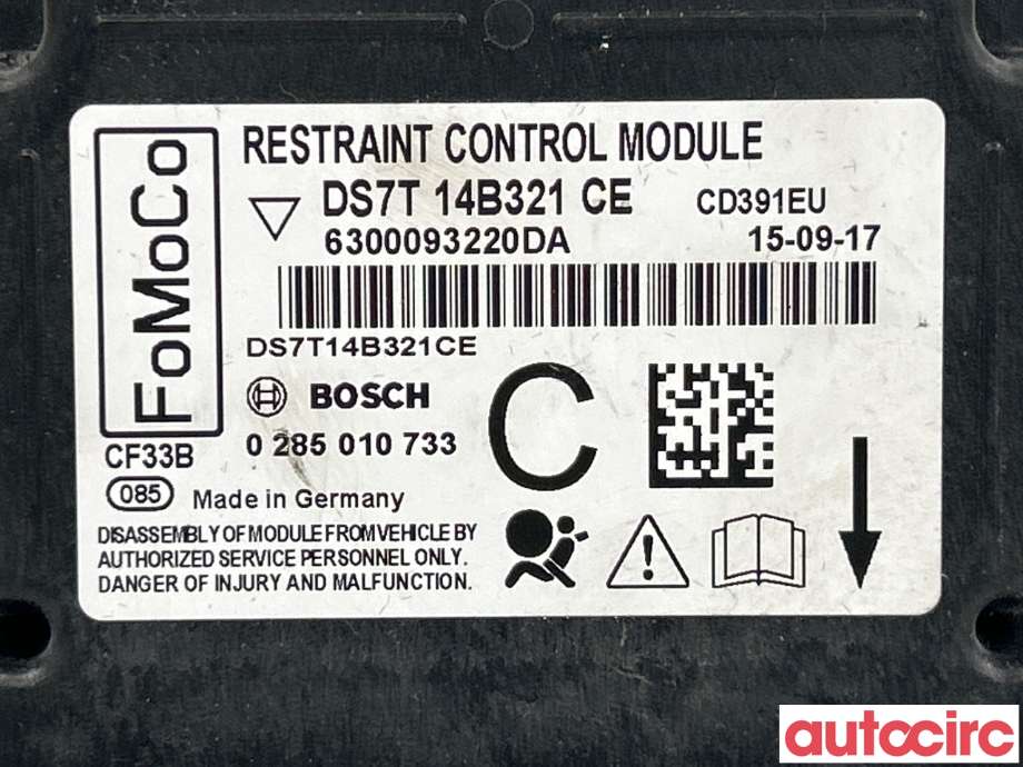 Airbag elektronikk til Ford Mondeo 2014-2019 (Type V, Fase 1)  (FORD|2184427|DS7T-14B321-CE)