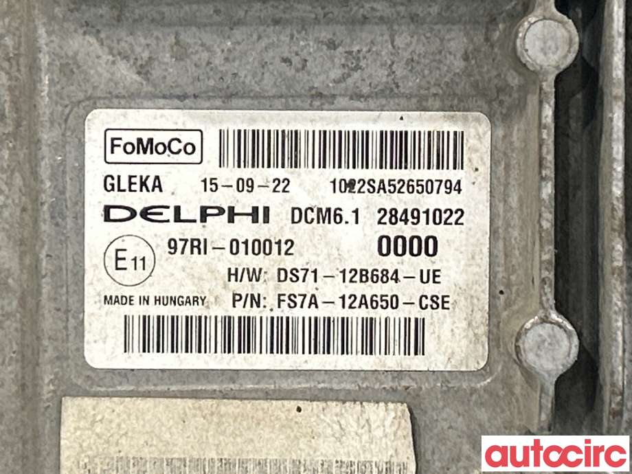 Styreenhet motor til Ford Mondeo 2014-2019 (Type V, Fase 1)  (FORD|2037011|DS71-12B684-UE)