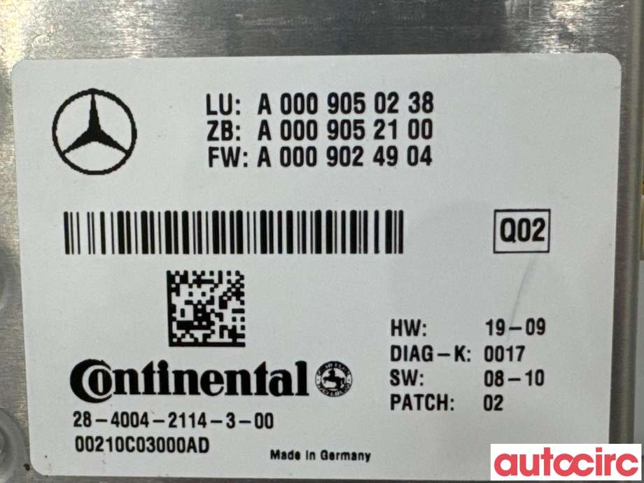 Kamera til Mercedes C-Klasse 2011-2014 (Fase 2) (W204) (W204) (MERCEDES|A0009057202|2840042114300|A0009057402)