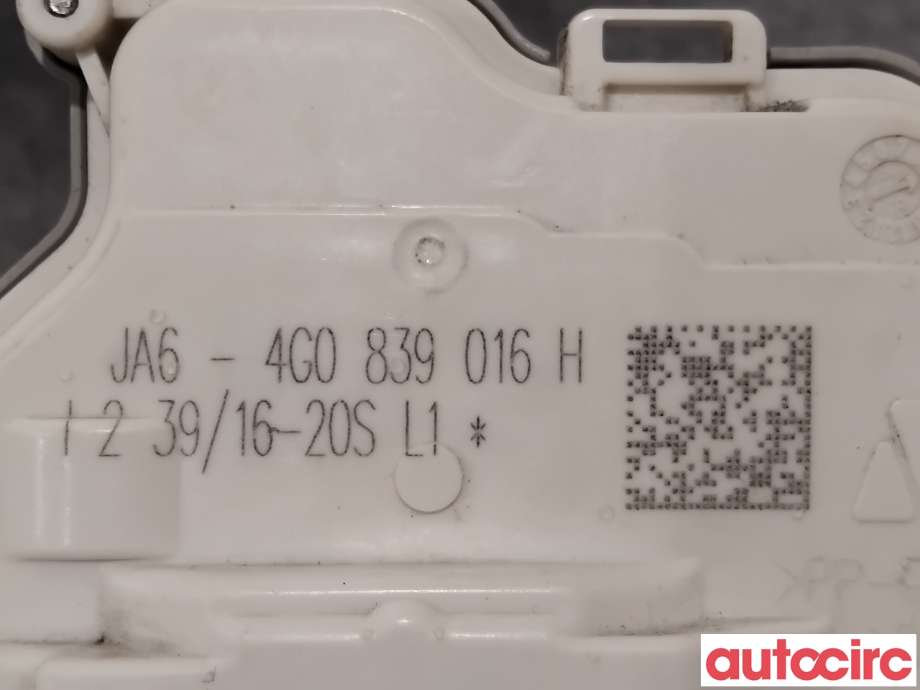 Låsekasse høyre bak til Audi A4 2015-2019 (Type V, Fase 1) (B9) (B9) (AUDI|4G0839016H|)