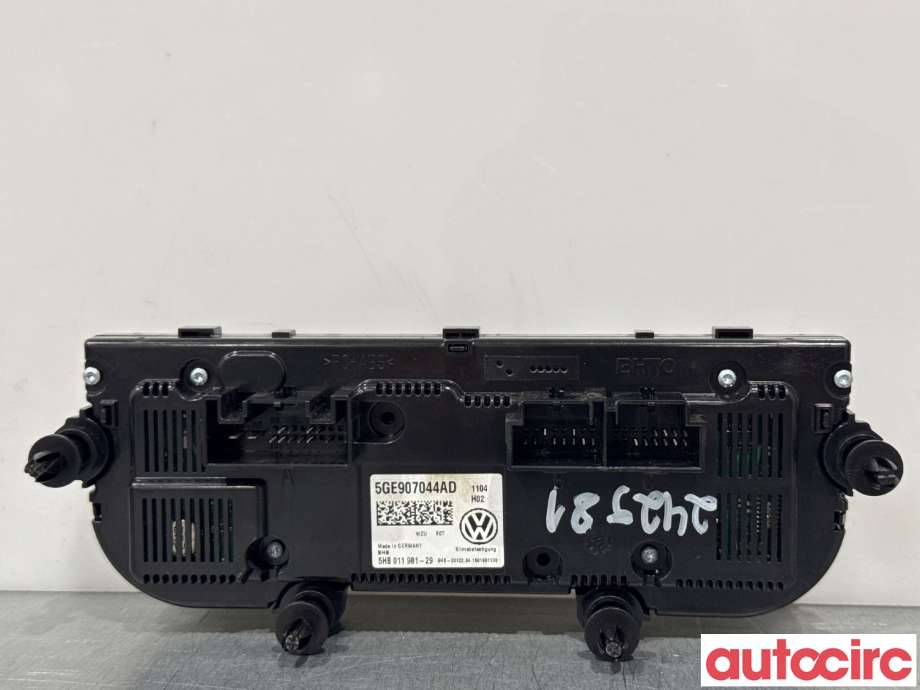 Varmeapparat betjening til VW e-Golf 2014-2017 (Fase 1)  (VOLKSWAGEN|5GE907044AD|5HB011981-29)