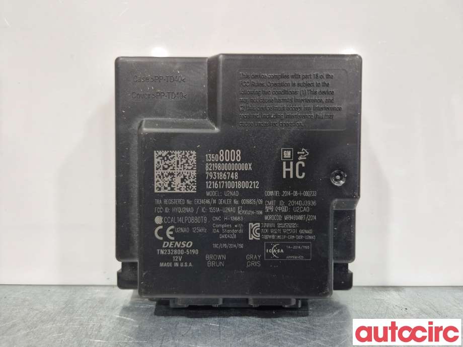 Styreenhet nøkkelfri/keyless til Opel Astra K 2015-->> (OPEL|NO NR|13508008)