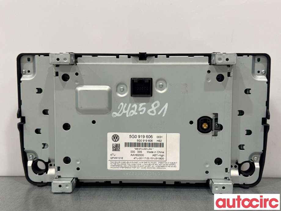 Instrument kjørecomputer til VW e-Golf 2014-2017 (Fase 1) (VOLKSWAGEN|5G0919606|QFVW101E)