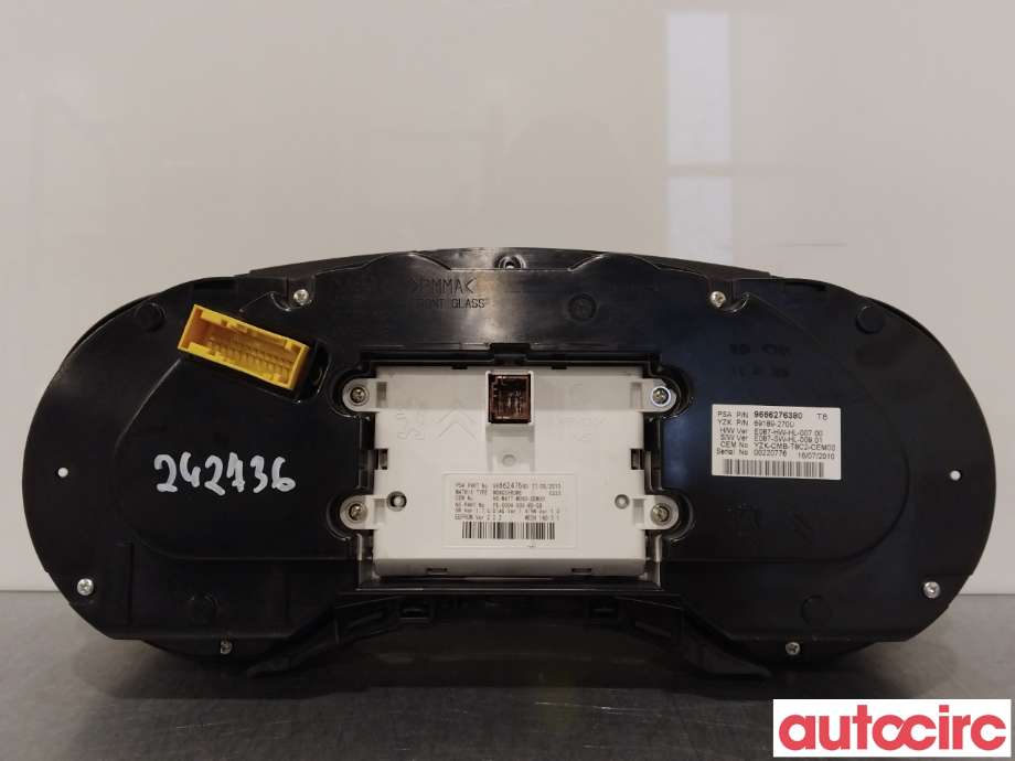Instrumentpanel til Peugeot 5008 2010-2017 (Type I)  (PEUGEOT|6103Y4|9666276380)
