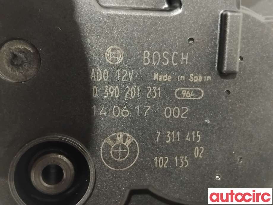Viskermotor bakrute til BMW 5-Serie 2010-2017 (F10/F11) (F10/F11) (BMW|67637311415|0390201231|7311415)