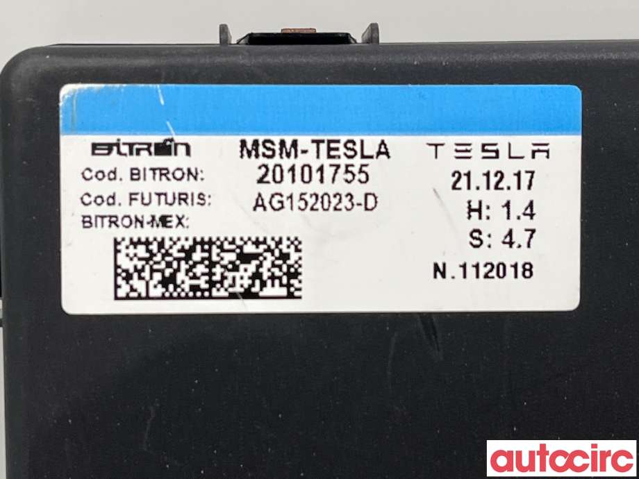 Styreenhet sete til Tesla Model X 2016-->>  (TESLA|1072740-00-A|1454066-00-A)