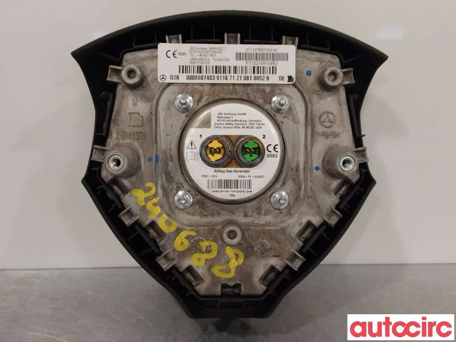 Airbag rattpute til Mercedes A-Klasse 2005-2012 (W169) (W169) (MERCEDES|A0008607403)