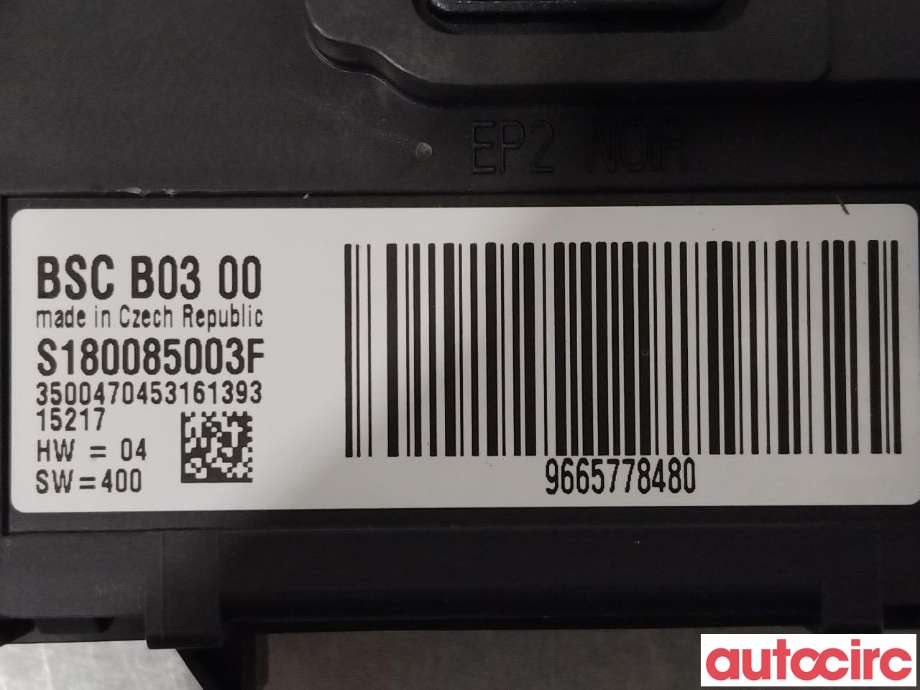 Sikringsboks til Peugeot Expert 2007-2016 (Type II)  (PEUGEOT|9665778480)