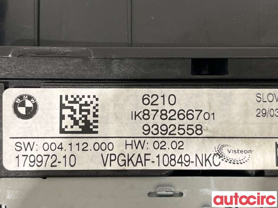 Instrumentpanel til BMW 5-Serie 2017-->> (G30/G31) (G30/G31) (BMW|62105A59654|32109392558)