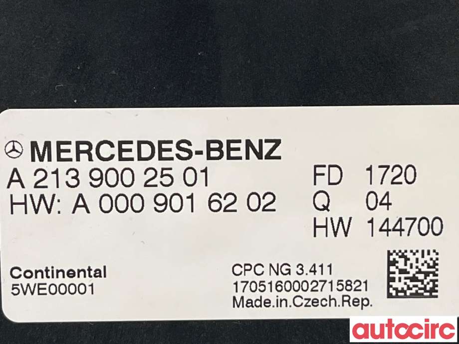 Styreenhet girkasse til Mercedes E-Klasse 2016-2023 (W213) (W213) (MERCEDES|A2139002501)