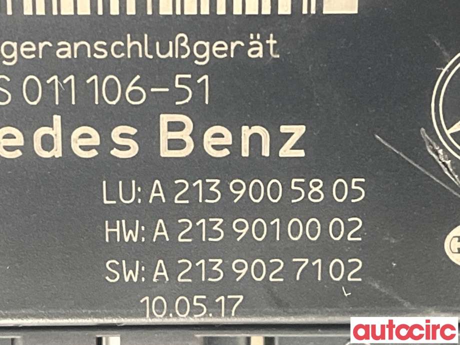 Styreenhet hengerfeste til Mercedes E-Klasse 2016-2023 (W213) (W213) (MERCEDES|A2139005805)