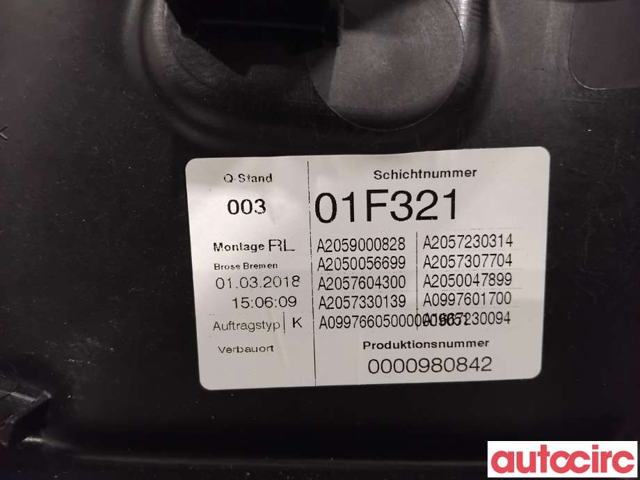 Ruteheis til Mercedes C-Klasse 2018-2021 (Fase 2) (W205) (W205) (MERCEDES|A2057307904|)